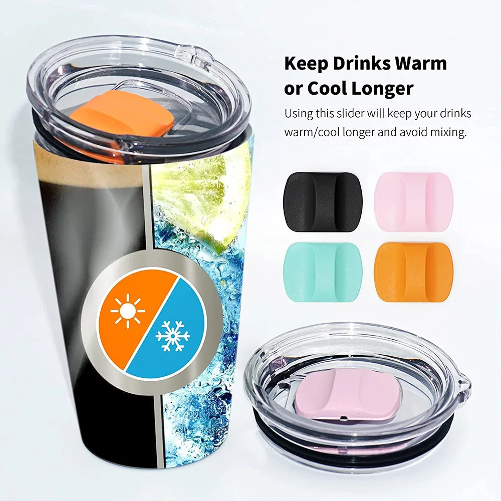 LEAPING Stainless Steel Vacuum Insulated Ramblers Coffee Magnetic Slide Tumbler