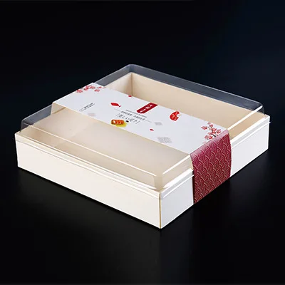 Sashimi Assortment Disposable Takeout Wooden Box Japanese Style Packaging Box