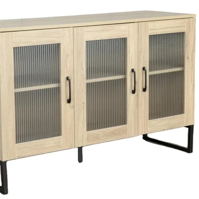 Living Room Set Furniture  Sideboard Cabinet Furniture Storage Cabinet for Dining Room Wooden Buffet Sideboard Modern 1pcs/ctn