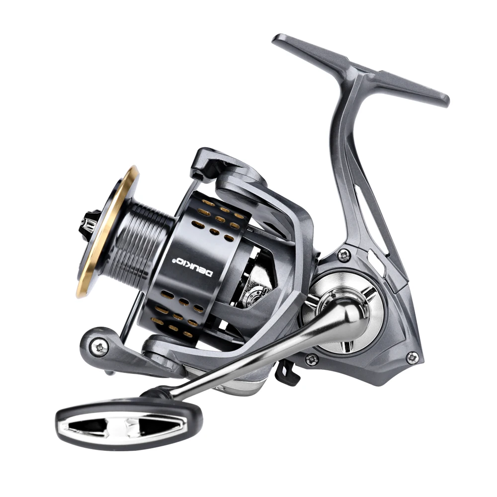DA All-Metal Gapless Spinning Reel Long-Distance Casting Reel 15 kg Maximum Braking Force for River Lake Fishing with lure Bait