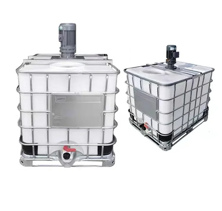 1000l rectangular stainless steel cubic container ibc plastic tank wholesale