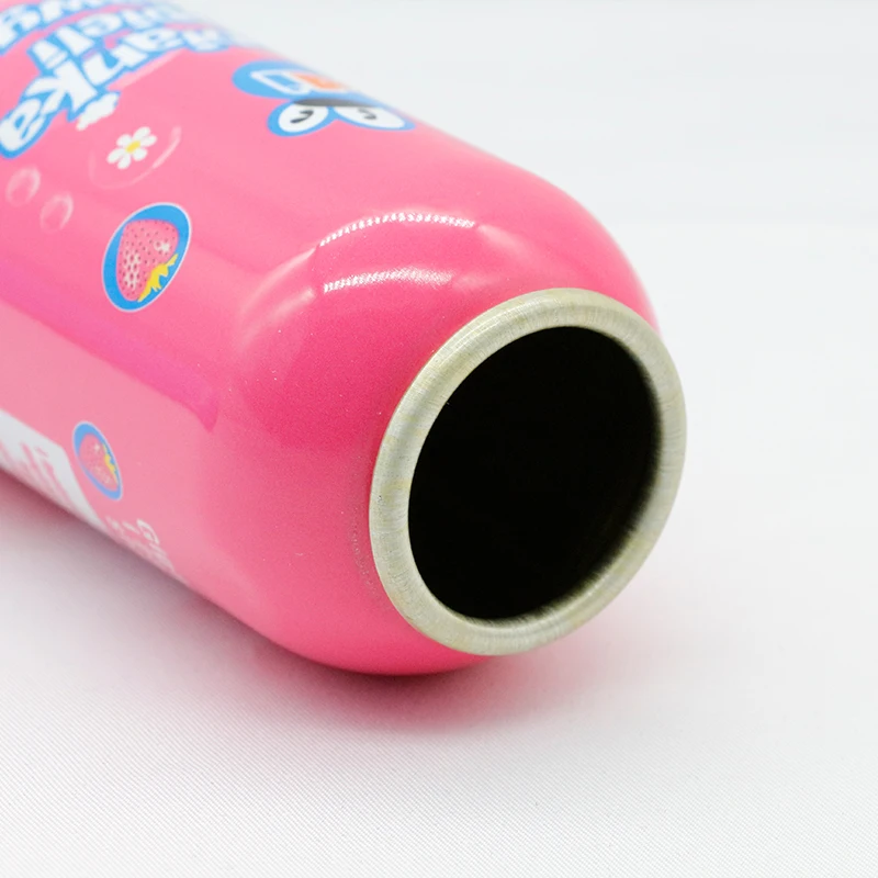 
Custom printed empty aerosol aluminum cans foam spray can mousse shampoo cleanser packaging bottle 