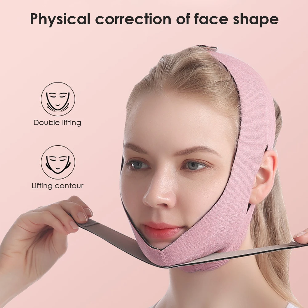 V Line Shape Face Lifting Belt Facial Slimming Band Anti Wrinkle Face Bandage