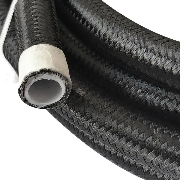 
Flexible High Pressure Stainless Steel Braided Hydraulic PTFE Nylon Covered Oil Cooler Hose 