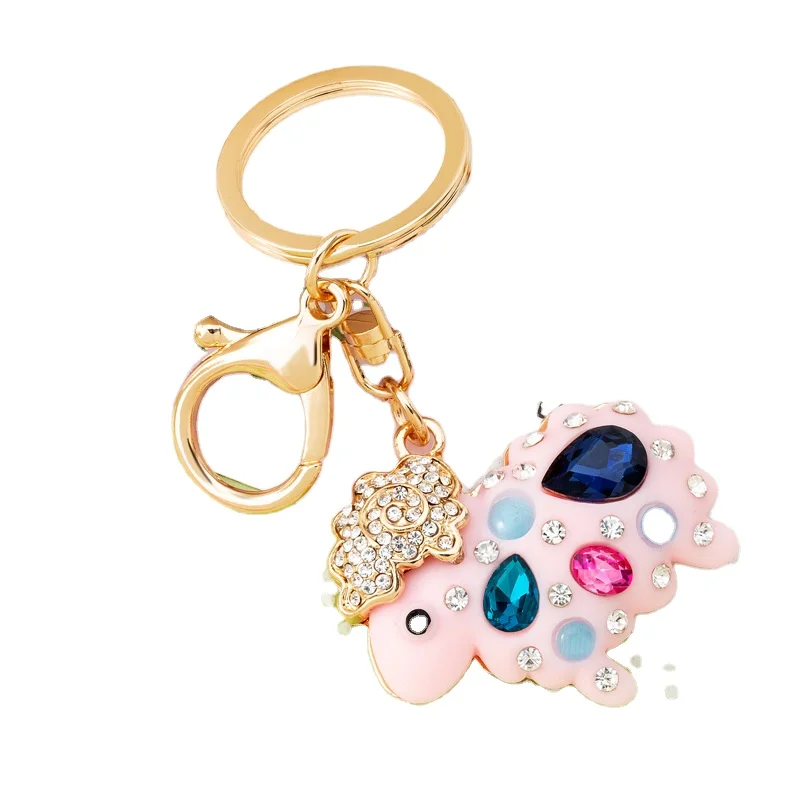 Cute 12 zodiac Opal Crystal Alloy Resin Women Handbag Pendant Charm Cute sheep crystal sheep keychain