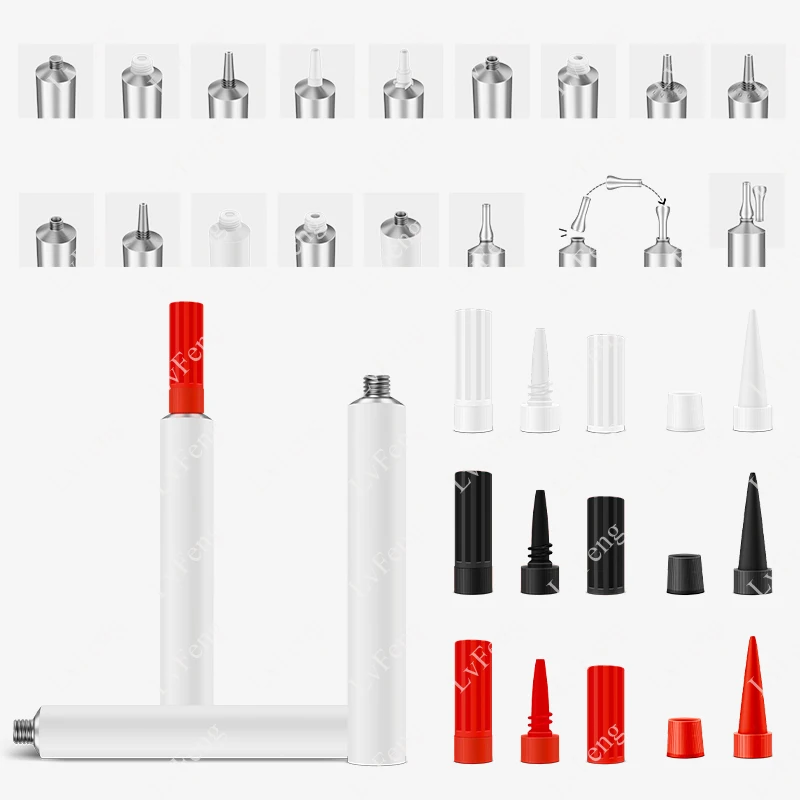 Foshan Custom Empty Squeeze Water Color Tubes Acrylic Paint Oil Glue Watercolor Aluminum Collapsible Tube Packaging