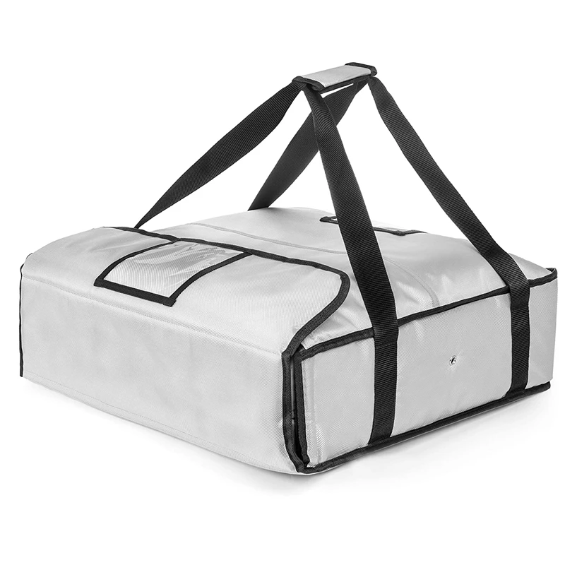 Custom Premium Commercial Large Pizza Boxes Heated Keep Warmer Insulated pizza food delivery bag