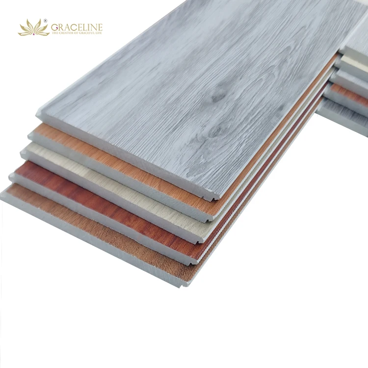 Graceline  4mm 5mm 6mm 7mm 8mm 10mm 12mm Waterproof Eco Friendly SPC Click Vinyl Flooring