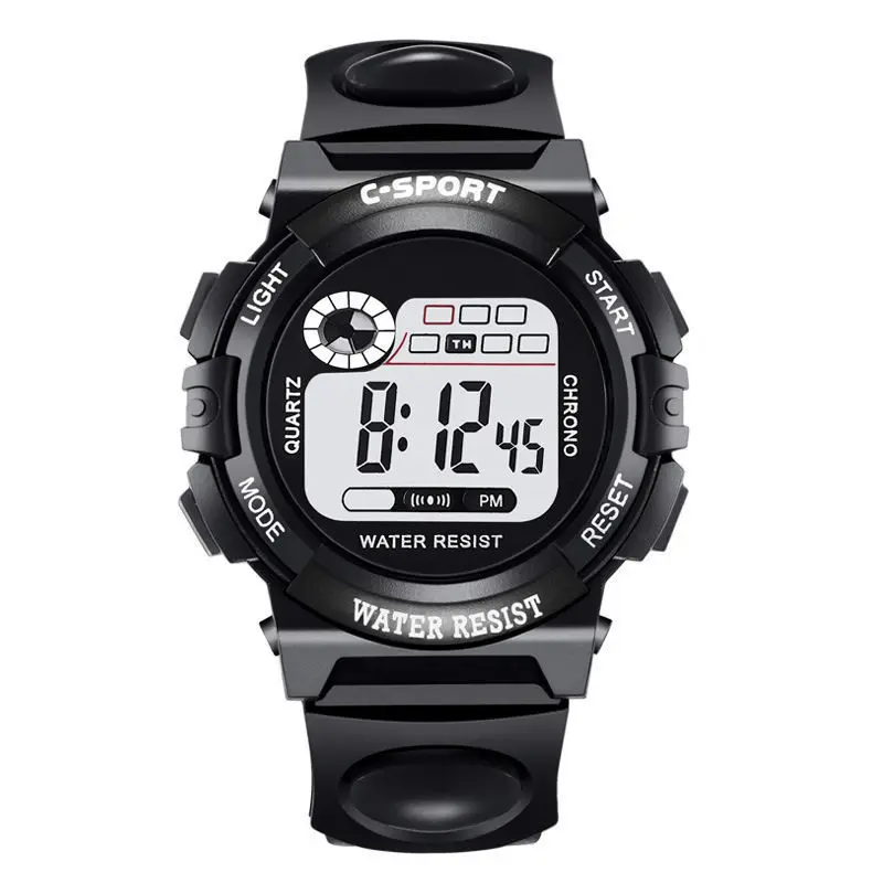 Kid watches junior high school boys and girls trend waterproof luminous multi-functional sports electronic watches KW01