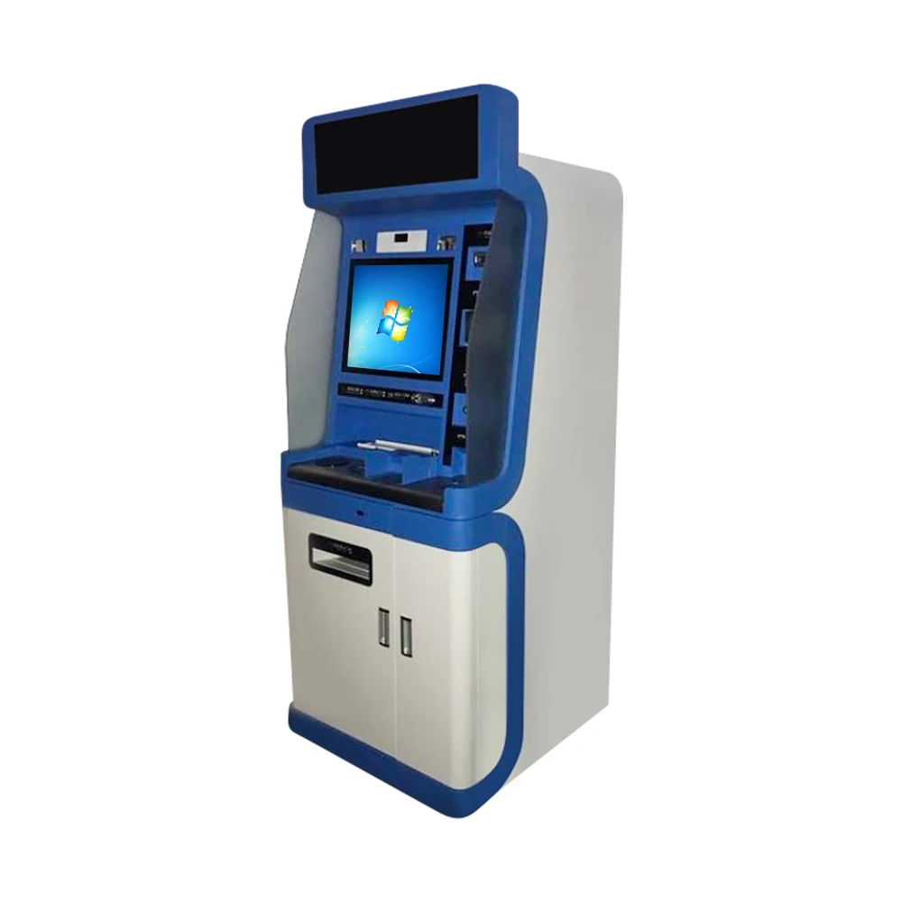 Custom BTM Deposit Self-Service Changer Cash Payment Floor Passport Scanner Currency Exchange Atm kiosk