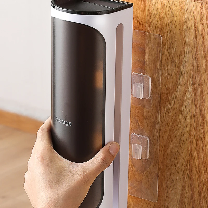 Factory Wholesale plastic bag kitchen wall mounted garbage bag storage box