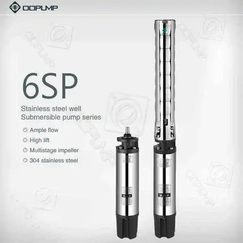 QQpump Bombas De Agua Sumergible Best 6 Inch 380V Deep Well Stainless Steel Submersible Water Pump 5.5 Hp