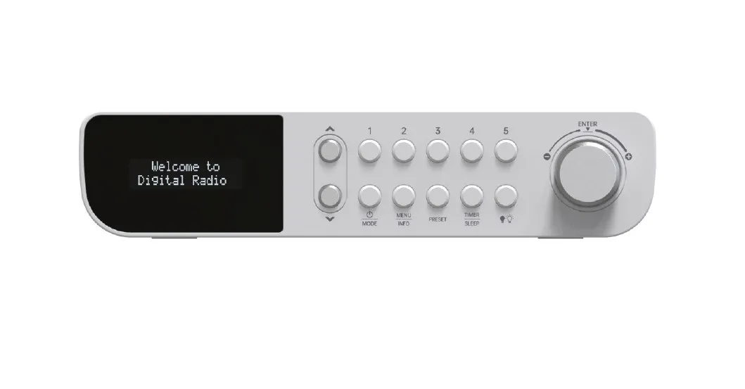 Latest  DAB/ Fm Kitchen Radio Under Cabinet Alarm Clock BT5.0 With Night Light Function