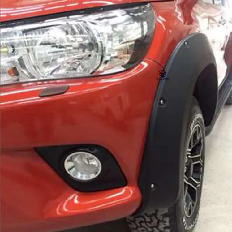 Taishuai 4wd auto parts matte black fender with screws for hilux revo 2015 2016 2017 fender flares