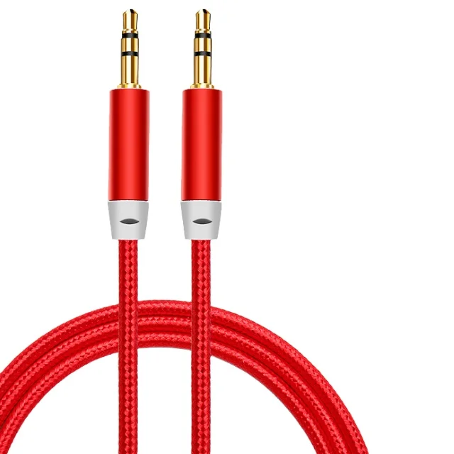 
3.5mm Nylon Braided Aux Cable Audio Auxiliary Input Adapter Male to Male AUX Cord for iphone Headphones car 