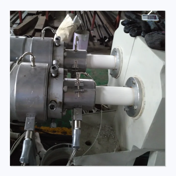 made in china plastic extruding machine to make PVC double conduit pipe with low prices