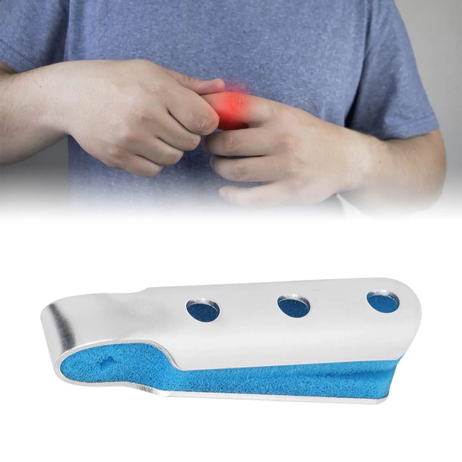 Emergency Medical Hand Splint Aluminum Flexible Equipment Finger Splint Rescue Oval Finger Splint
