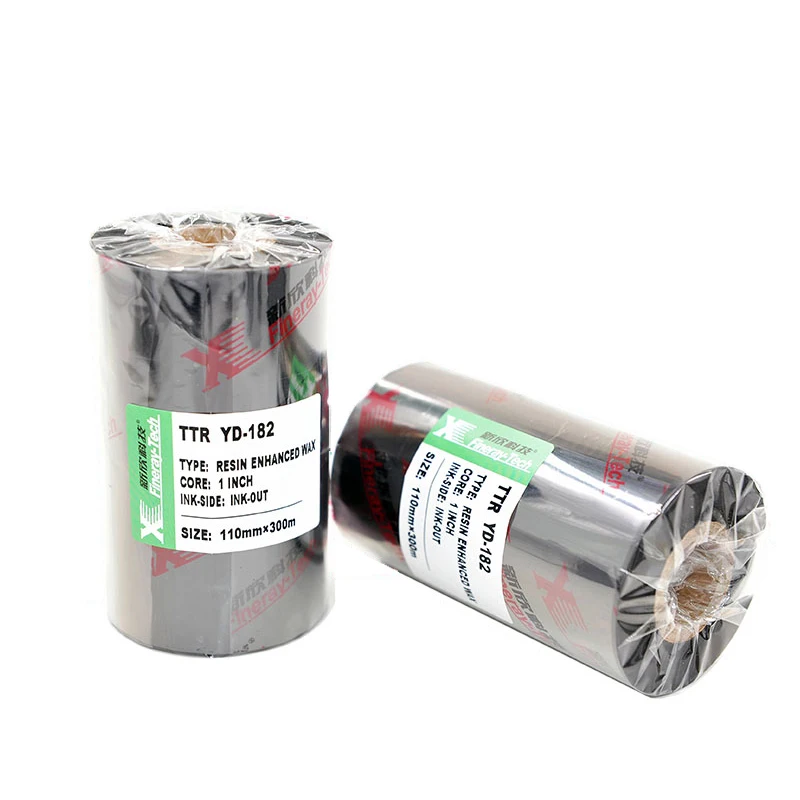 High-Quality Thermal Transfer 110mmx450m Thermal Ribbon Wax Customized Size Scratch Resistant Wax TTR Ribbon