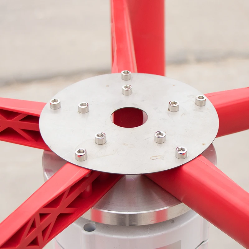 Red Lantern Type  5Pcs 100W 200W 300W RV Vertical Axis Wind Turbine for Street Lighting