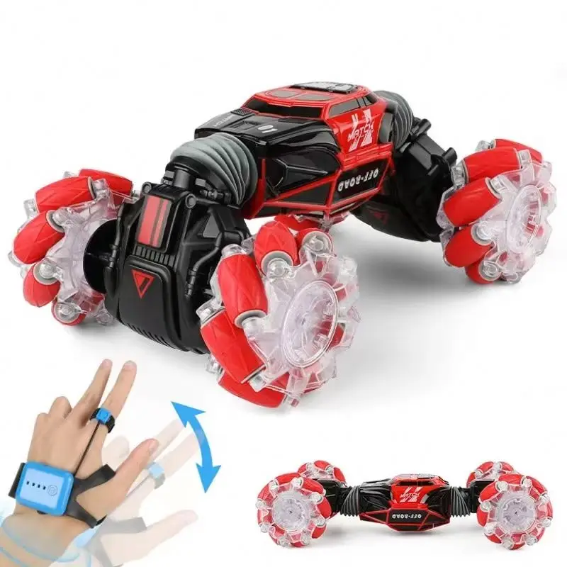 Amazon Best Selling Radio RC Car Stunt Car Toy 2.4GHz Watch Induction Climb Truck 2023