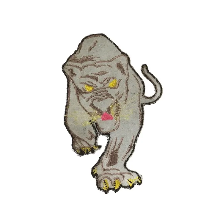 Быстрая доставка, нашивки с вышивкой надписей, нашивки с вышивкой черного леопарда на заказ, нашивки для одежды