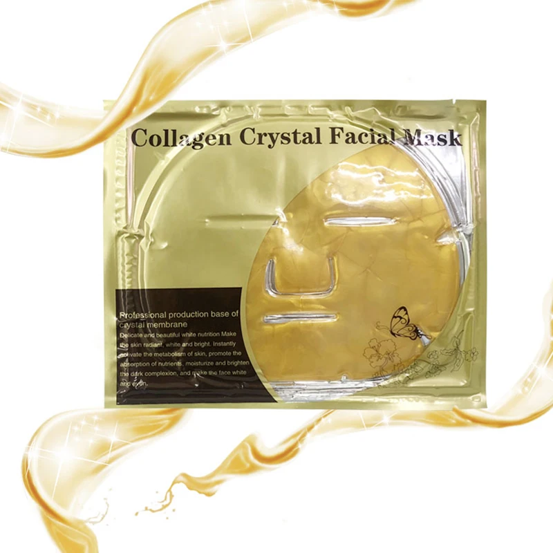 China Manufacturer OEM Face Care Non-toxic 24k Gold Collagen Crystal Face Mask