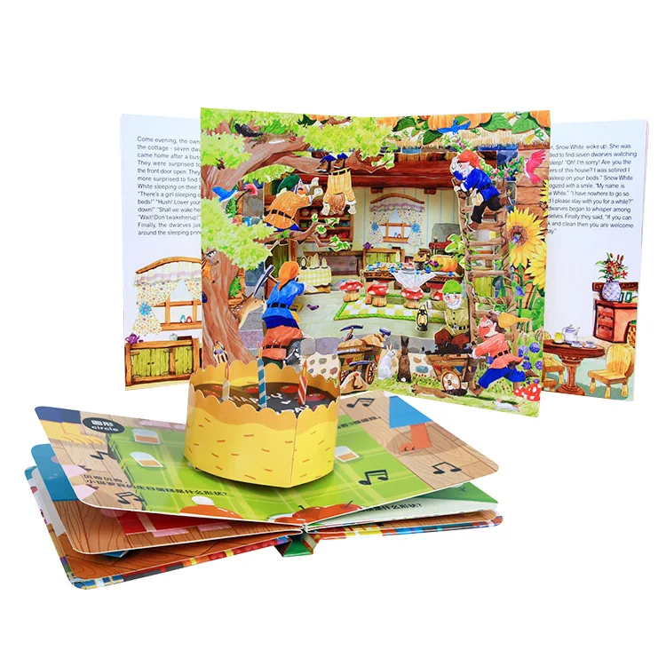 
Custom Printing Best Doll House 3D Education English Pop Up Books For Children 