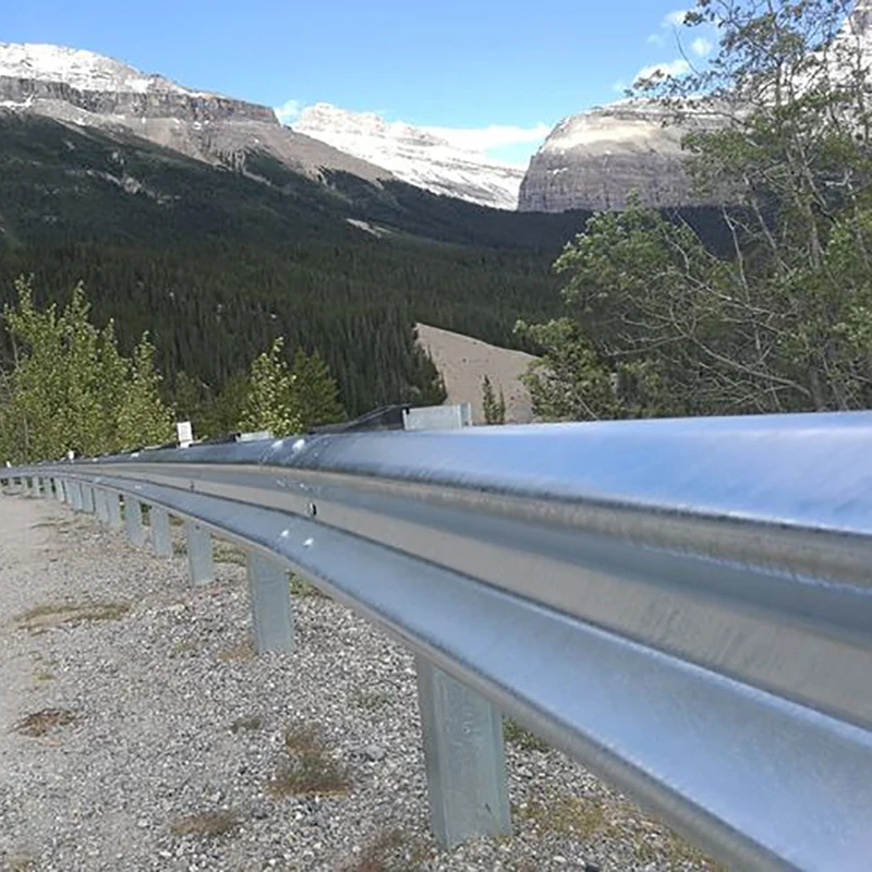 Road Traffic Safety Barrier Highway Roadside W Beam Guardrail Crash Barrier