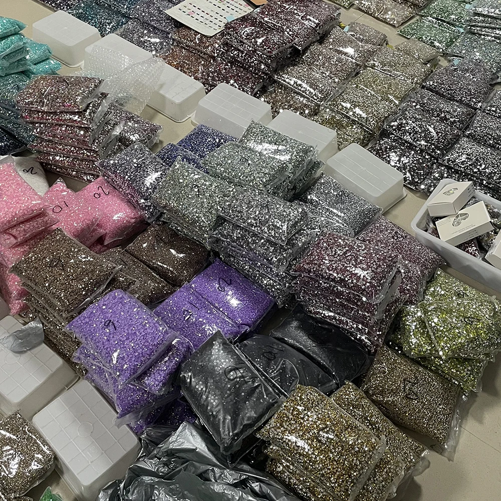 XULIN  Accept Mixed Colors Size Bling Bling Flatback Crystal Stone Resin Bedazzler Rhinestone For Cup Decoration DIY