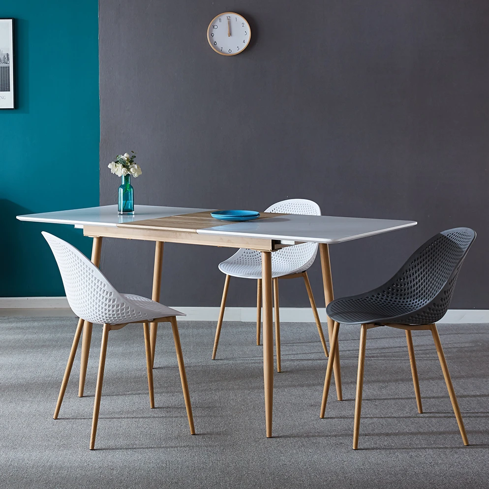 Многофункциональные деревянные выдвижные столы в скандинавском стиле