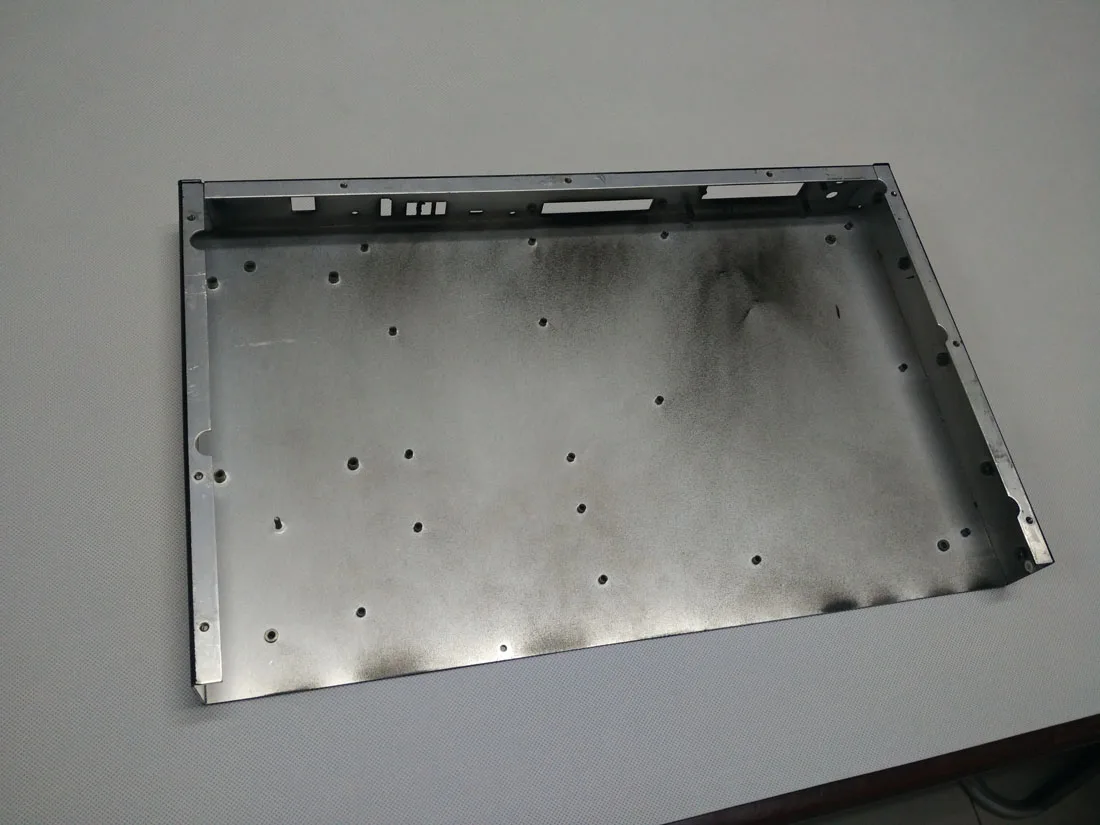 DSP Aluminum powder coating black amplifier box outside shell