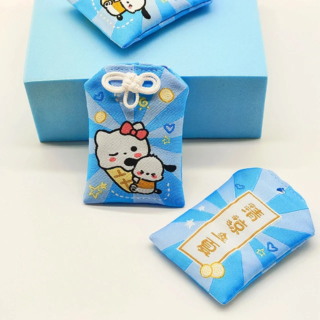 Customized logo writing on oMaMori embroidered Japandi Lucky amulet Charms Protective Charm omamori