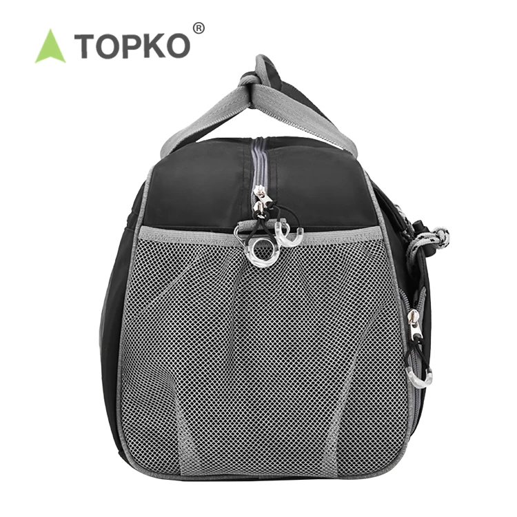 TOPKO Wholesale Custom logo training duffle bag fitness wet dry separation hand bag yoga bag