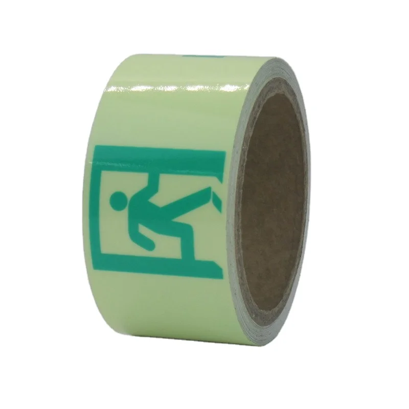 Printable Photo luminescent Tape Glow In Dark Film for Exit Signs Stairs Safety Tread Non Skid Tape