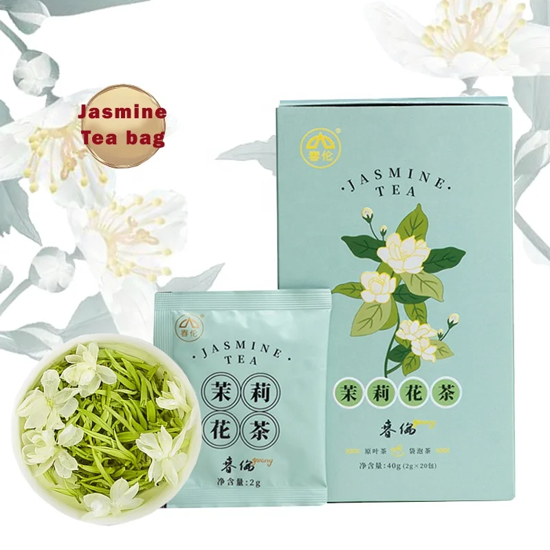 China organic jasmine green tea bag Tea Canned Gift Sweet Scented Osmanthus / Peach / Mango / Coconut Oolong Tea