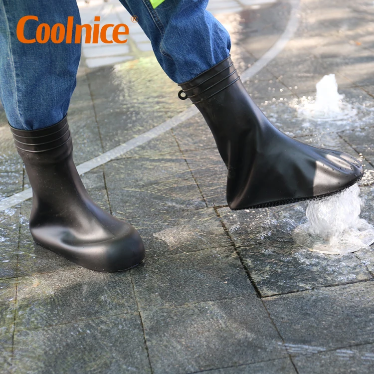  Coolnice с высоким голенищем бахилы сапоги для дождливой погоды анти-скольжения силиконовые