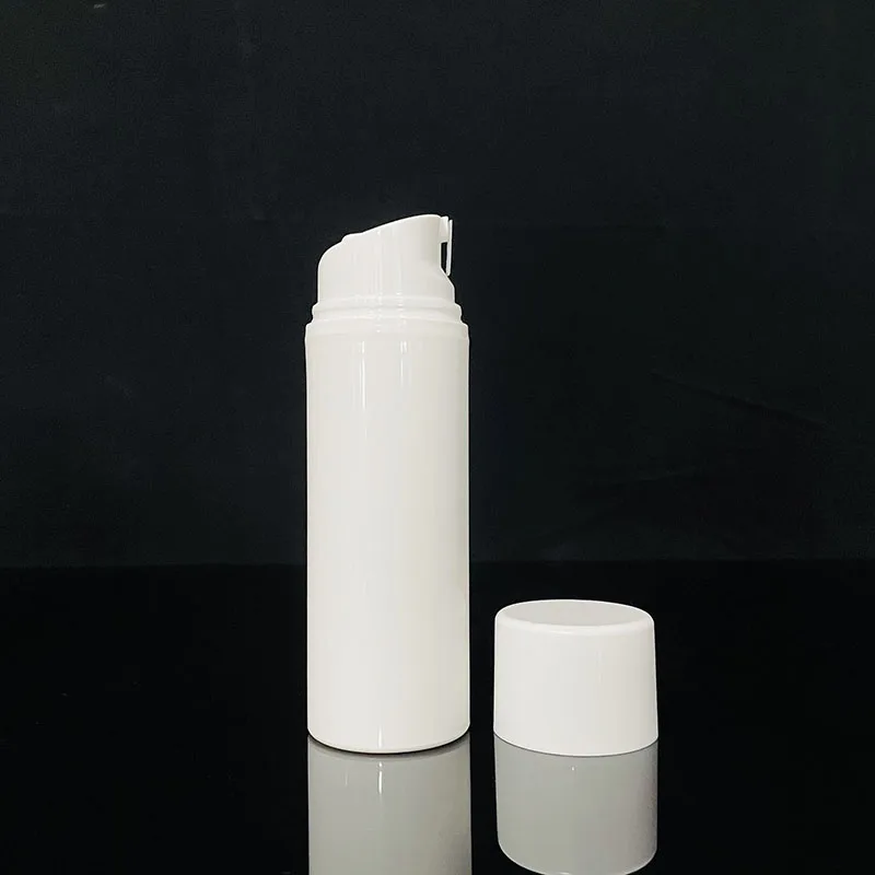 Pp Hbottles Large Size Clear Shampoo White And Pink Air Lotion Bottles Airless Foam Pump Bottle For Skin Care