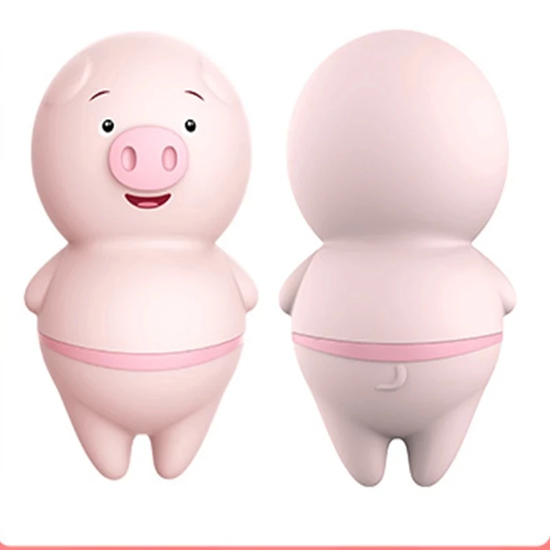 Cute pig Clit Licking Vibrator Tongue Oral Massager G-Spot Dildo Adult Sex Toy for Women