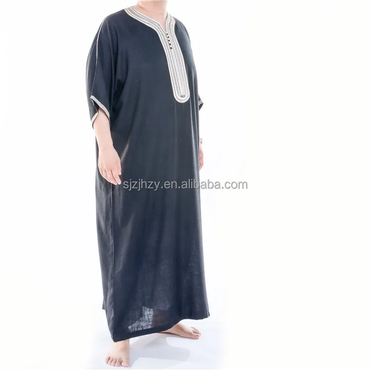 Wholesale Muslim  Clothing Arabic Dress  Dubai Islamic Thobe for Men Jalabiya Dubai for Men Jubah Boubou