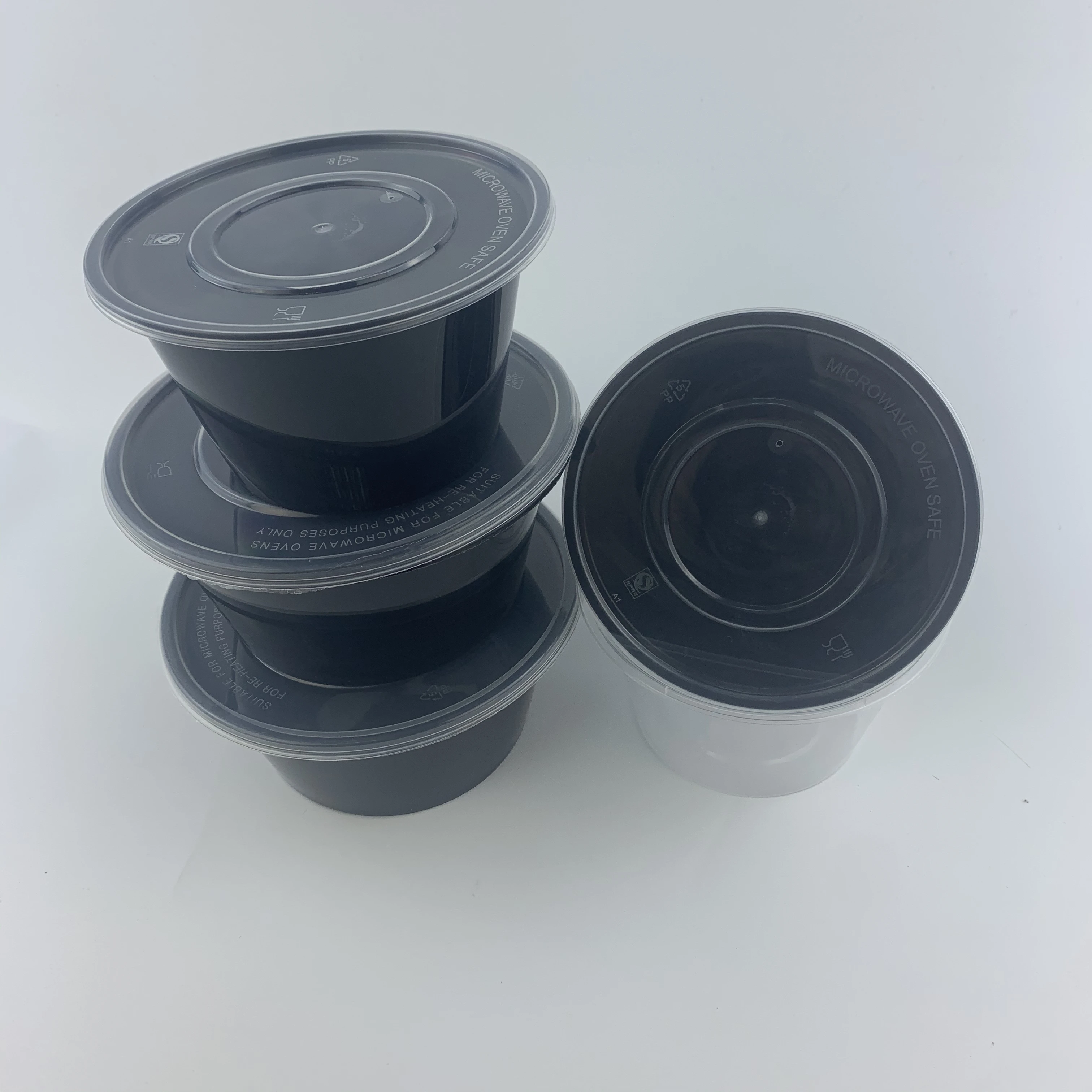 Eco Friendly Restaurant Round Disposable Microwave Plastic PP Takeaway Food Containers