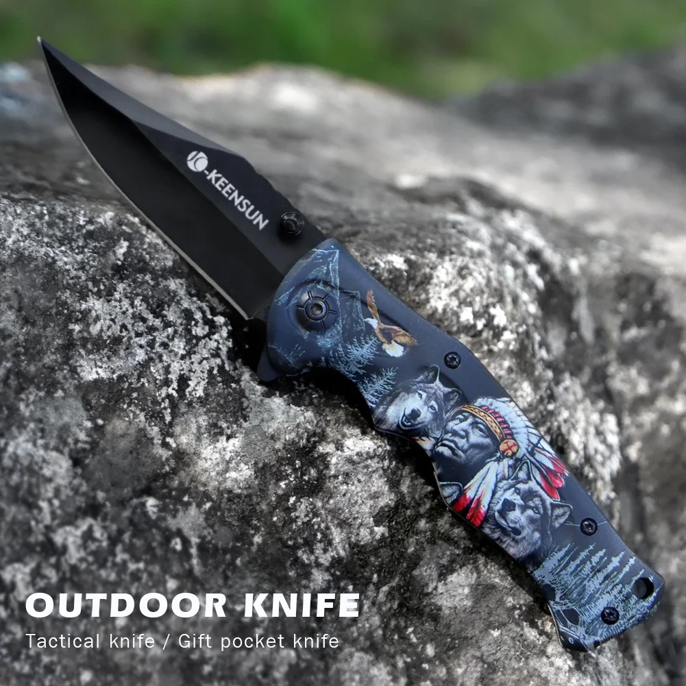 Wholesale Outdoor Folding Utility Hunting Knife Tactical Survival Pocket Knife For Camping EDC Fishing Hiking
