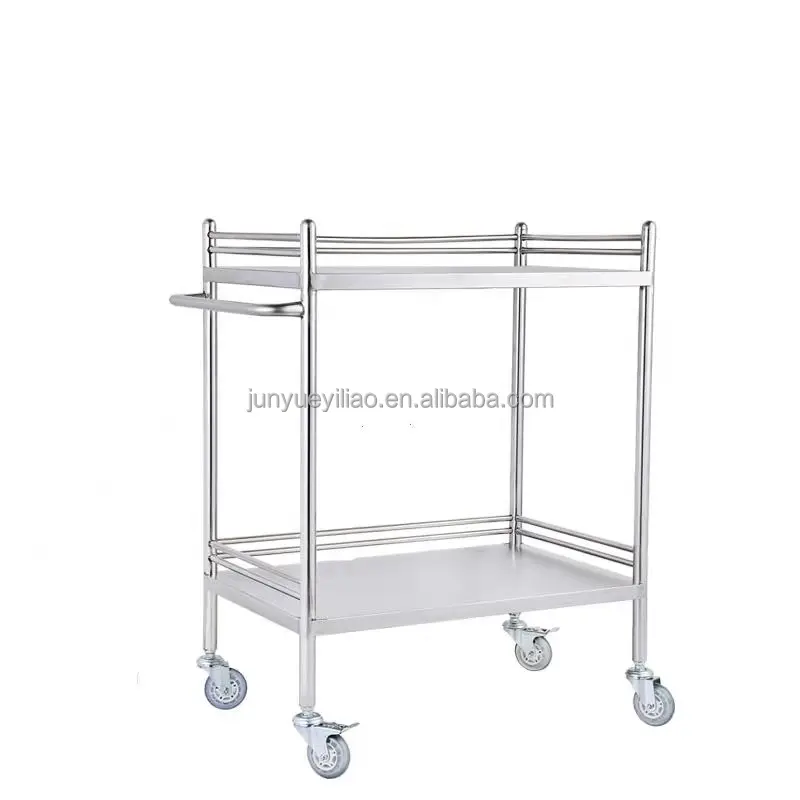 Ss304 Stainless Steel Medical Trolley Cart Hospital Trolley With Mute Wheels Multifunction