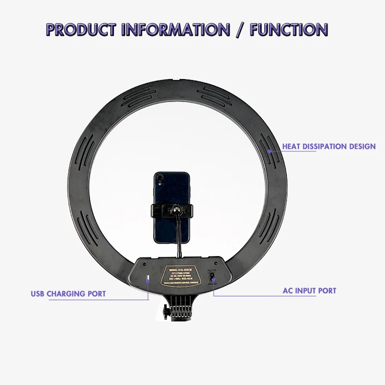 New Selfie Ring Light Led Camera Phone Photography Enhancing Photography for Smartphone Studio