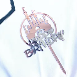 Оптовая продажа, акция, заводская цена, индивидуальный дизайн, акриловая лазерная резка, двойной замок, торт на день рождения