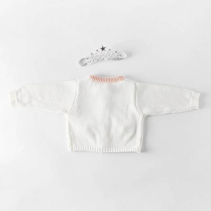 Baby & baby set pocket knit coat + climbing suit  cotton baby jumper
