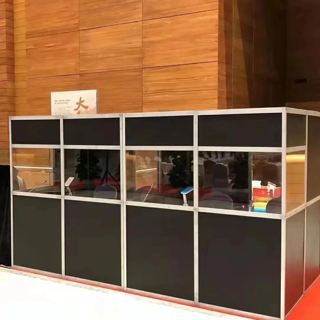 Customized Low Cost not sound Insulation Interpreter Simultaneous Booth  Translation for International Meeting Interpretation
