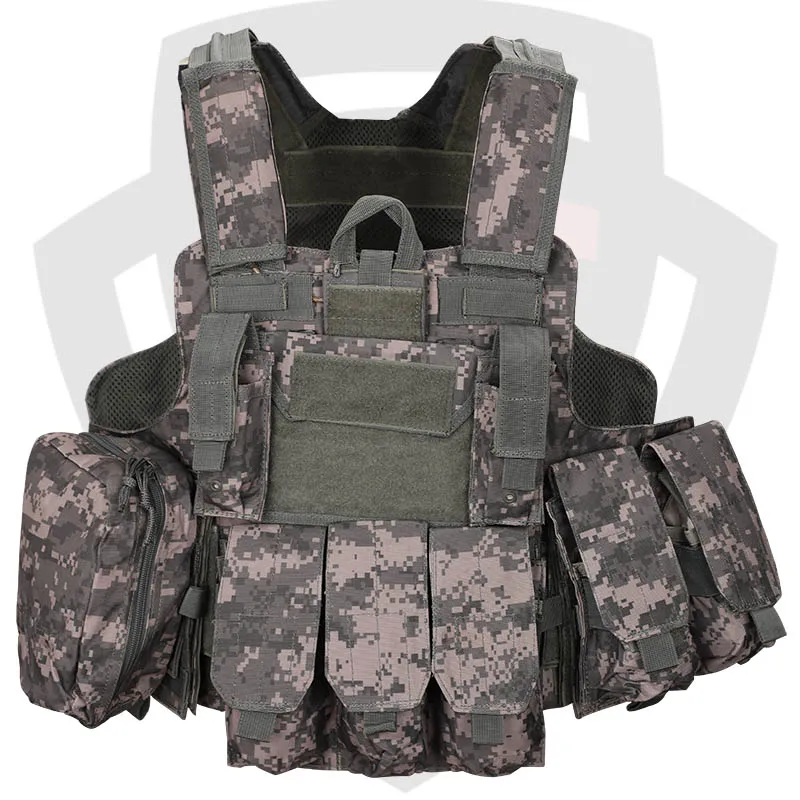 Double Safe Custom ACU Digital Camouflage Molle Protective Combat Armor Vest Chaleco Plate Carrier Ballistic Tactical Vest