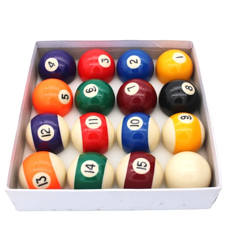 Xikuno hot sale black 16pcs 57.2mm resin billiard balls good quality