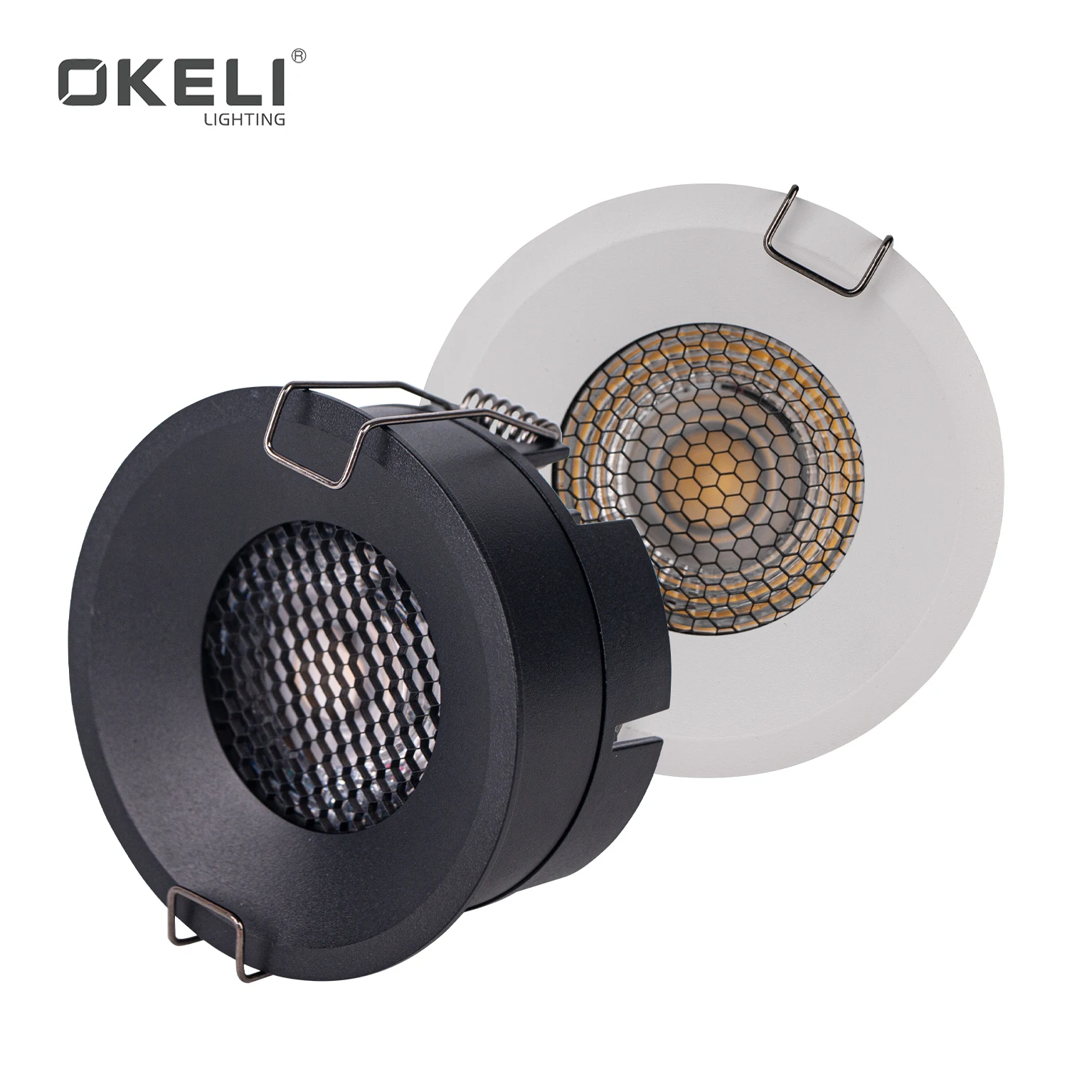 OKELI Indoor IP20 Commercial Led Light 7w 12w 18w Cob Embedded Ceiling Aluminium Spotlights