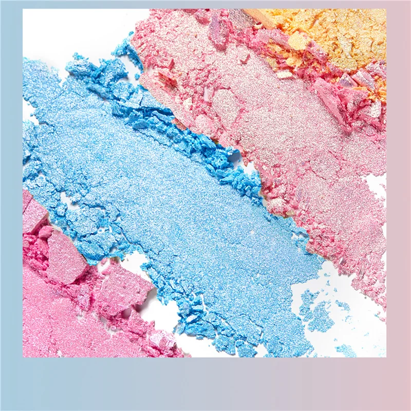 Hot Sale 6 Colors nail art chrome solid magic mirror Laser titanium glitter powder